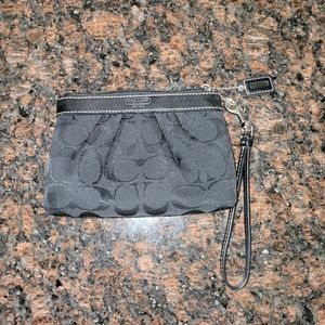 Black Coach Wristlet